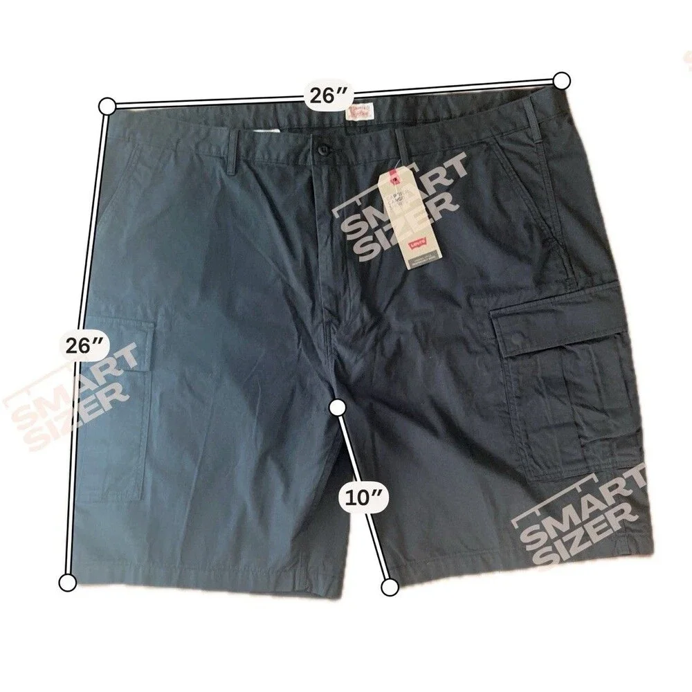 Levi's Carrier Cargo Shorts Men’s Size 50 Big & Tall Gray 100% Cotton NWT